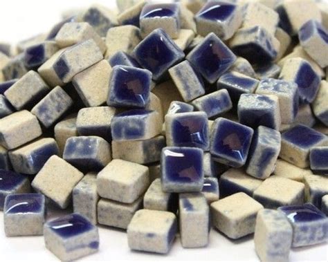 Mosaikfliesen mini dunkleblau,Mosaix glasiert, 5 x 5 x 3 mm, ca. 250 ...