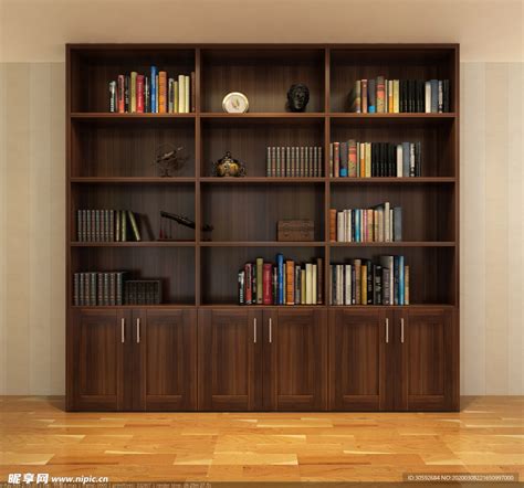 欧式书房书柜设计图片 – 设计本装修效果图