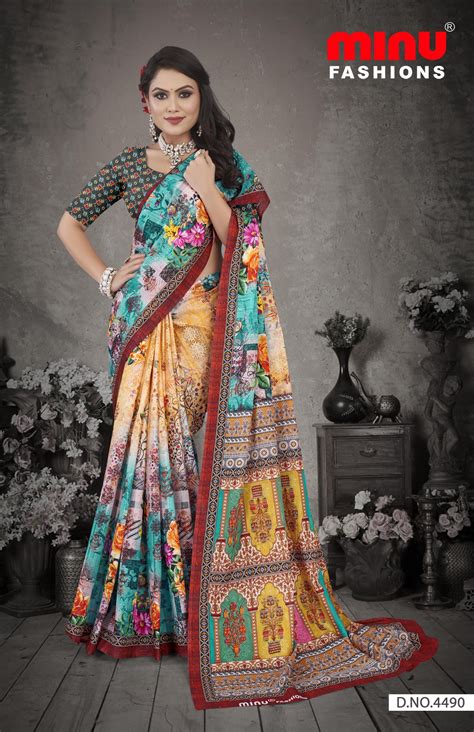 Buy Cotton Saree Wholesale Online | Minu Fashions | Saree Digital ...