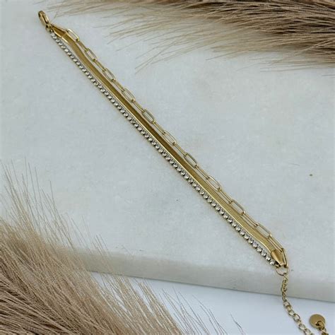 Three Layer Bracelet – Ashvi Store