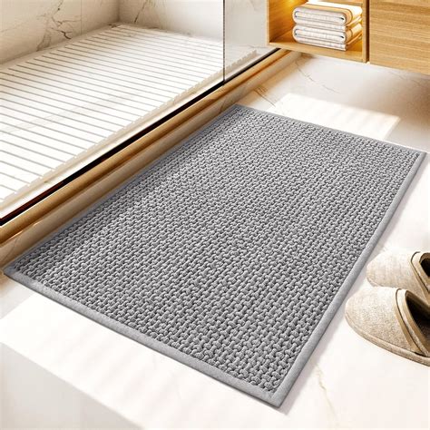 Amazon.com: GRANNY SAYS Gray Bathroom Rugs, Absorbent Bath Mats for ...