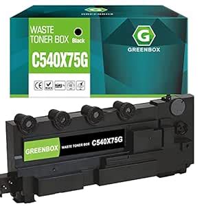 GREENBOX Compatible C540X75G Waste Toner Container Replacement for ...