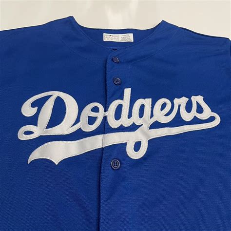 Majestic Los Angeles Dodgers Blue Jersey Size Youth... - Depop