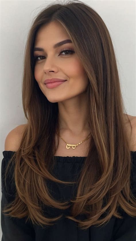 Long Layers The Ultimate Haircut Guide for Every Hair Texture | Brown hair cuts, Straight hair ...