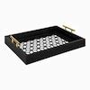 Kate and Laurel Caspen 12-in x 16.3-in Black Rectangle Serving Tray ...