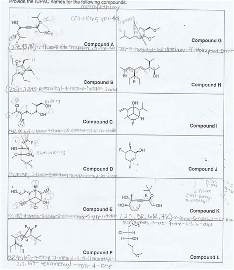 Solved Provide the IUPAC names for the following | Chegg.com
