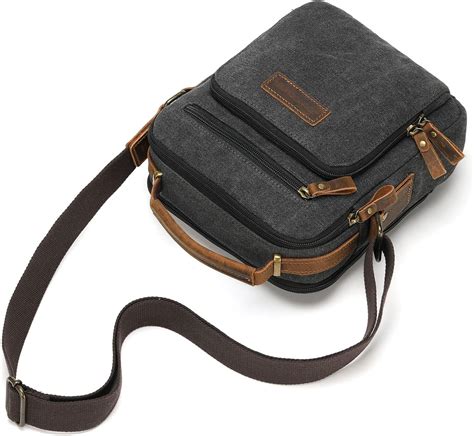 Buy Jack&Chris Canvas Messenger Bag for Men, Man Purse Crossbody Bags ...