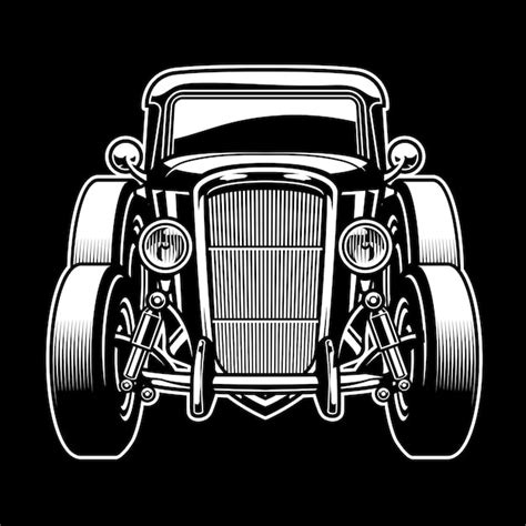 Vintage old ancient car | Premium Vector
