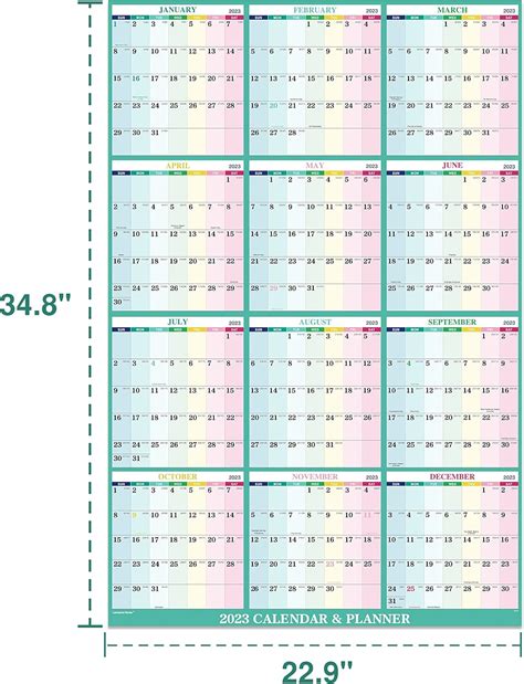 Buy 2023 वार्षिक दीवार कैलेंडर - वार्षिक दीवार कैलेंडर 2023, 2023 ...