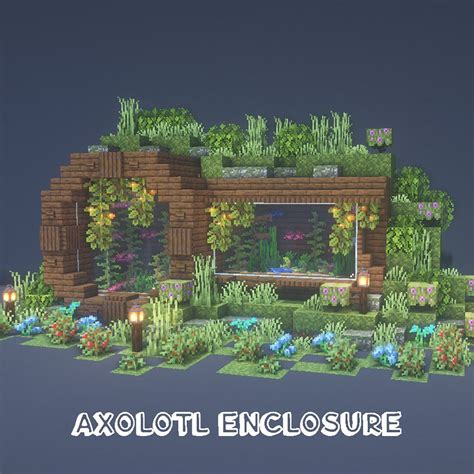 Image result for Axolotl Minecraft Enclosure Tutorial