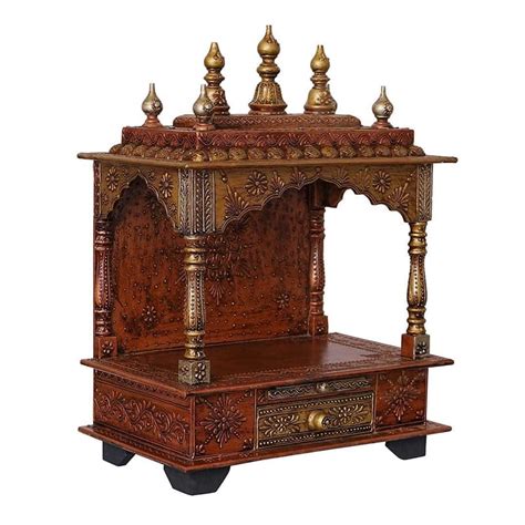 ACHU ADORN ART - Rajasthani Ethnic Handcrafted Wooden Temple/Mandir ...