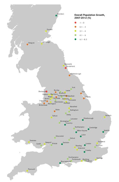 Population growth and migration in UK cities | Centre for Cities