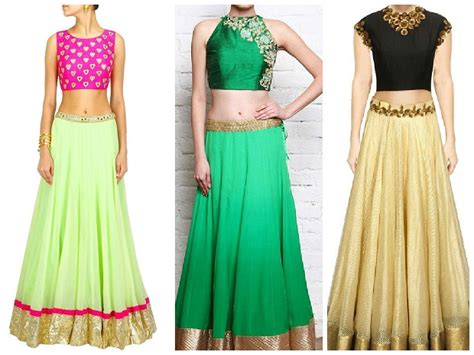 Top Tips For Rocking The Crop Top Lehengas – India's Wedding Blog