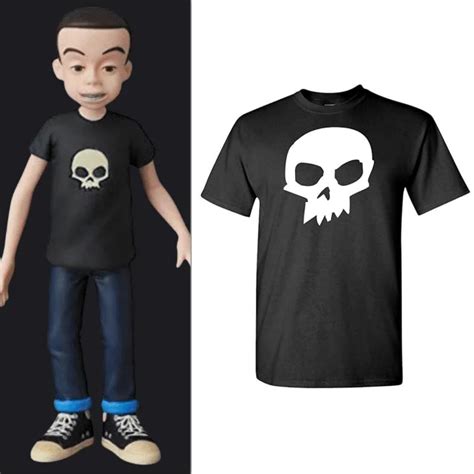 Toy Story Sid Costume Skull T-Shirt - Quda Halloween