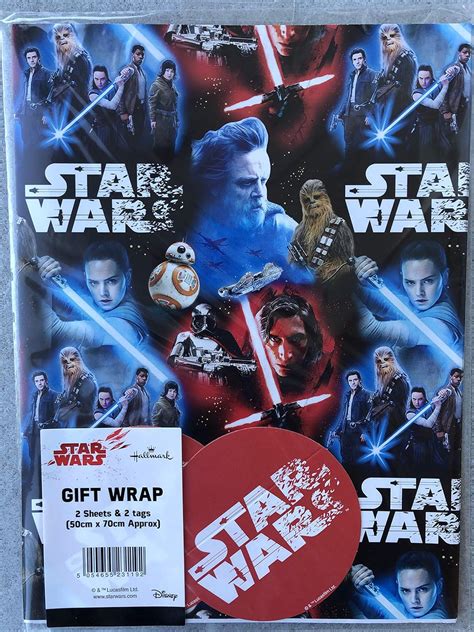 Hallmark Star Wars Episode 8 Wrapping Paper-2 Sheets & Gift Tags – BigaMart