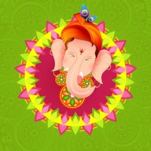 KD ganesh ji green Sticker Poster|hindu gods poster|Ganesh poster Paper ...