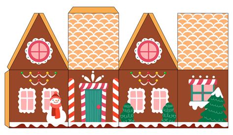 Christmas Village Printable House Templates | Christmas paper ...
