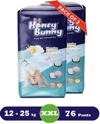 HONEY BUNNY Baby Diaper Pants with bubble top sheet| Extra Soft | 12 ...