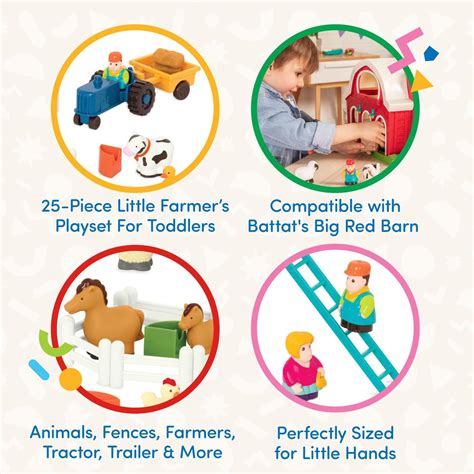 Battat – Farm Animal Play Set – 25 Animals, India | Ubuy