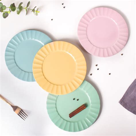 Claramay Mint Green Pastel Ceramic Snack Plate 8 Inch Online - Premium ...