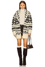 Polo Ralph Lauren Wool-blend Shawl-collar Cardigan in Cream Brown Multi ...