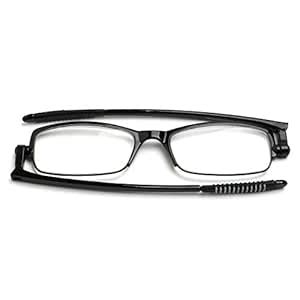 Oneway 360 Degree Rotation Lightweight Reading Glasses, Black Frames, 1 ...