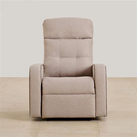 Buy Helios Toledo Fabric 1-Seater Recliner - Beige from Helios by Home ...