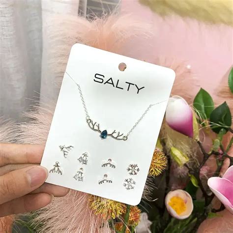 Reindeer Necklace and Set of 4 Studs Combo | Salty – Salty Accessories