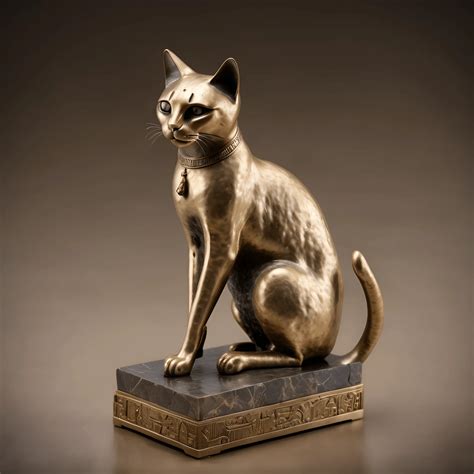 Ancient Egyptian Cat Statue - Free Download - AI Scribbles
