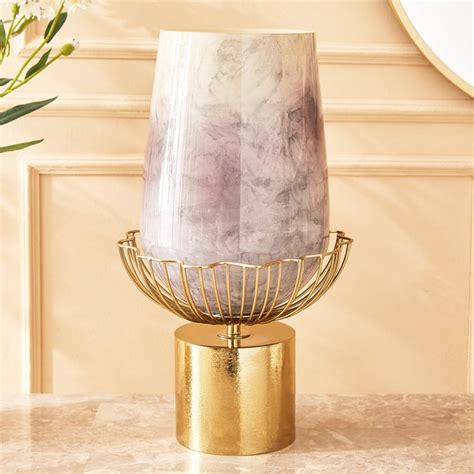 Buy Paloma Rio Glass and Metal Vase from Home Centre at just INR 2399.0