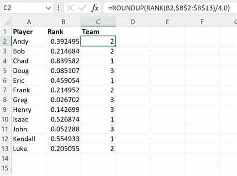 Image result for Excel Randomizer Template