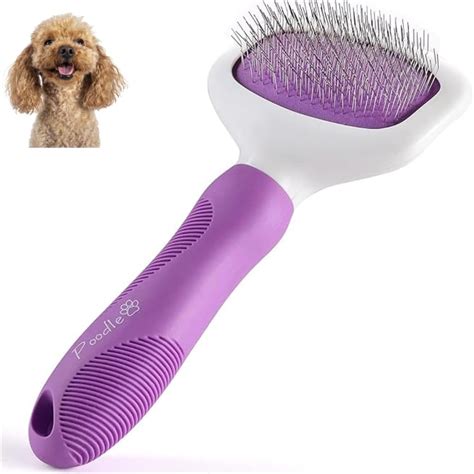 Poodle Pet Slicker Brush for Small and Large Dogs Pet Hair Remover ...