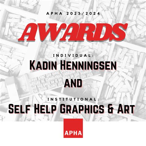 2024 APHA Award Winners - American Printing History Association