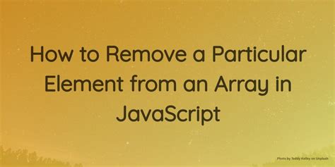 JavaScript Array Delete Method 的图像结果