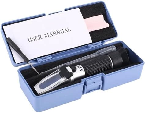 Erma Brix Refractometer with ATC, Brix 0-10%, Accuracy, 0.1% Resolution ...