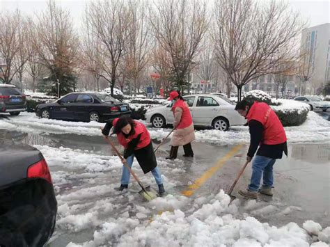 新乡县委统战部组织开展扫雪除冰志愿活动