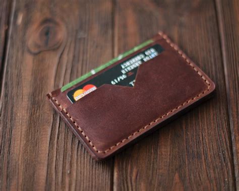 Personalized Leather Credit Card Holder Credit Card Case Card | Etsy