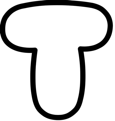 Printable Bubble Letters T - Birthday Letter