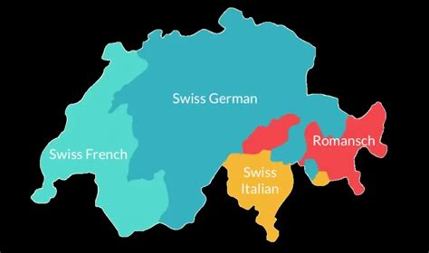 Switzerland Language Map 的图像结果