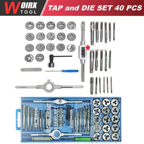 Jual Tap Die Set Alat Senai dan Tap Ulir Drat Mur Baut Set 12 Pcs / 20 ...