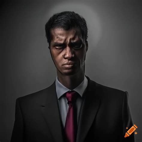 Mugshot of a serious man in a suit