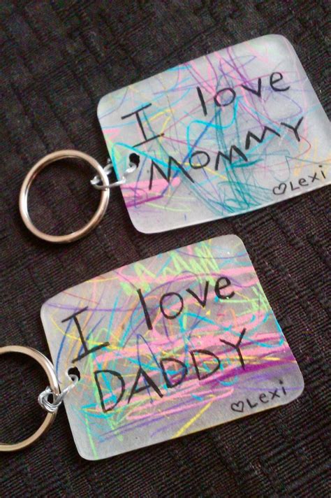Personalized Shrinky Dink Keychains