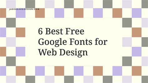 6 Best Google Fonts for Web Design You’ll Actually Use
