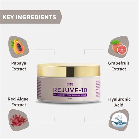 REJUVE 10- INTENSE NIGHT RADIANCE FACE SHIELD - Razorveda – RAZORVEDA