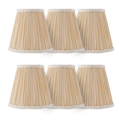 Lampshades Chandelier Lamp Shades Small Pleated Empire Clip-on Fitter ...