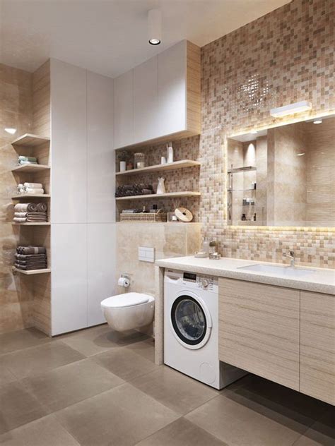Σύγχρονες ιδέες δωματίου πλυντηρίου στο μπάνιο για μικρούς χώρους ...
