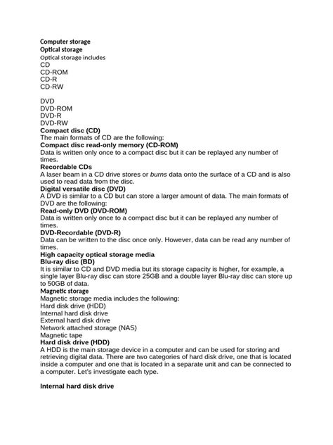 Image result for Compact Storage Format