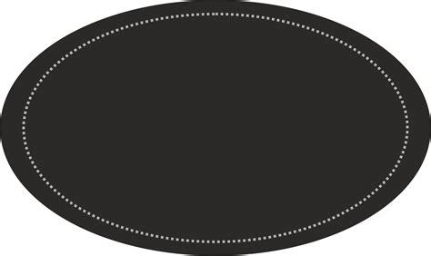 Sleek and Stylish Black Oval Shape Stickers: Perfect for Home Bakers ...