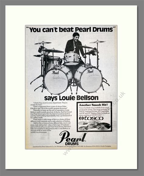 Louie Bellson - Pearl Drums Ad. Vintage Advert 1976 (ref AD17593) – The ...