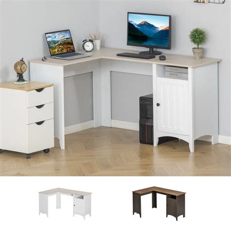 HOMCOM L Shaped Computer Desk Home Office India | Ubuy